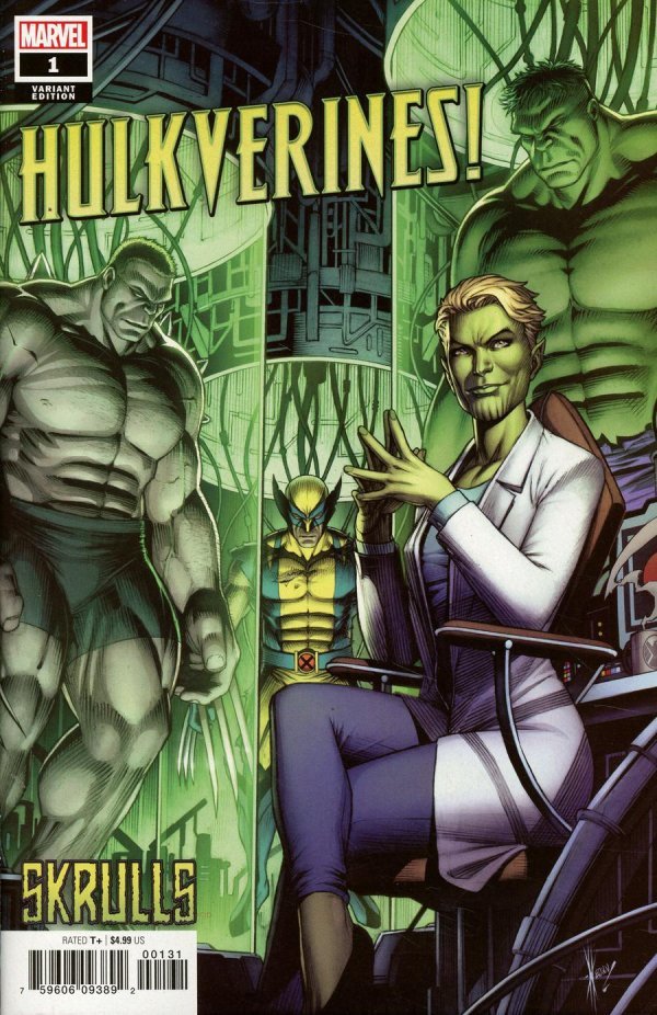 Hulkverines #1 Dale Keown Skrulls Variant