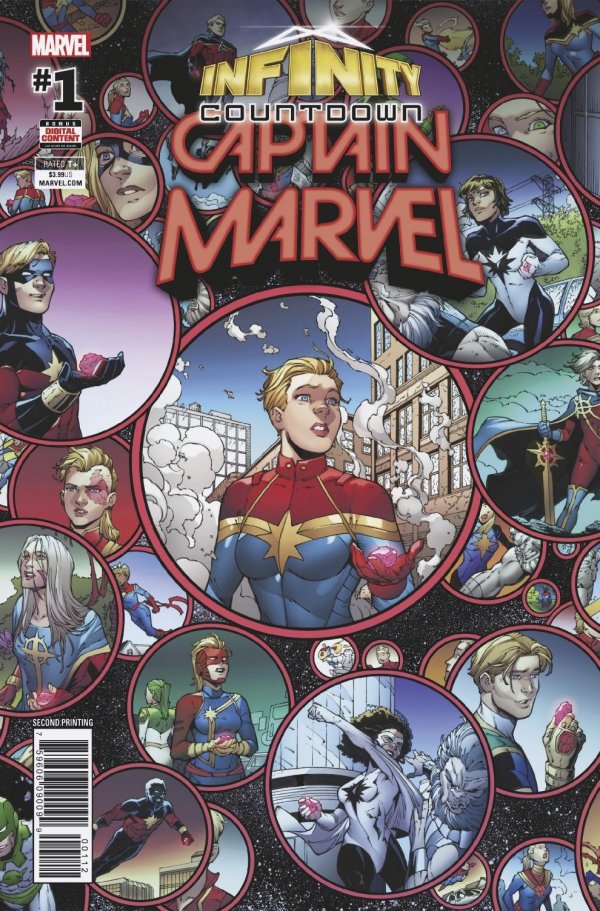 Infinity Countdown: Captain Marvel #1 2nd Printing Olortegui