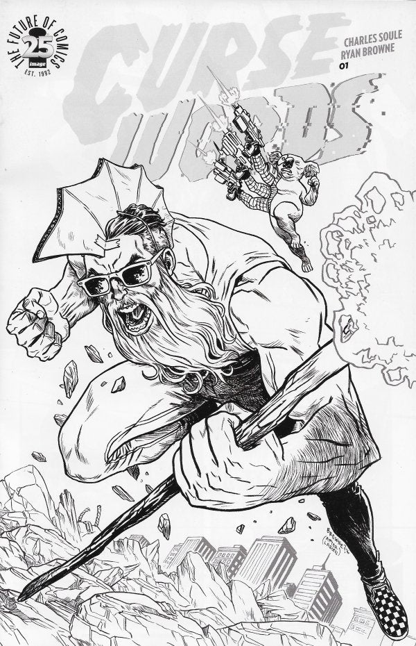 Curse Words #1 Ryan Browne Black & White Image 25th Anniversary Blind Box Variant