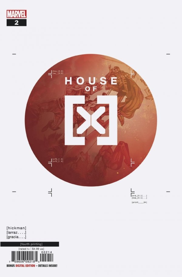 House of X #2 4th Printing