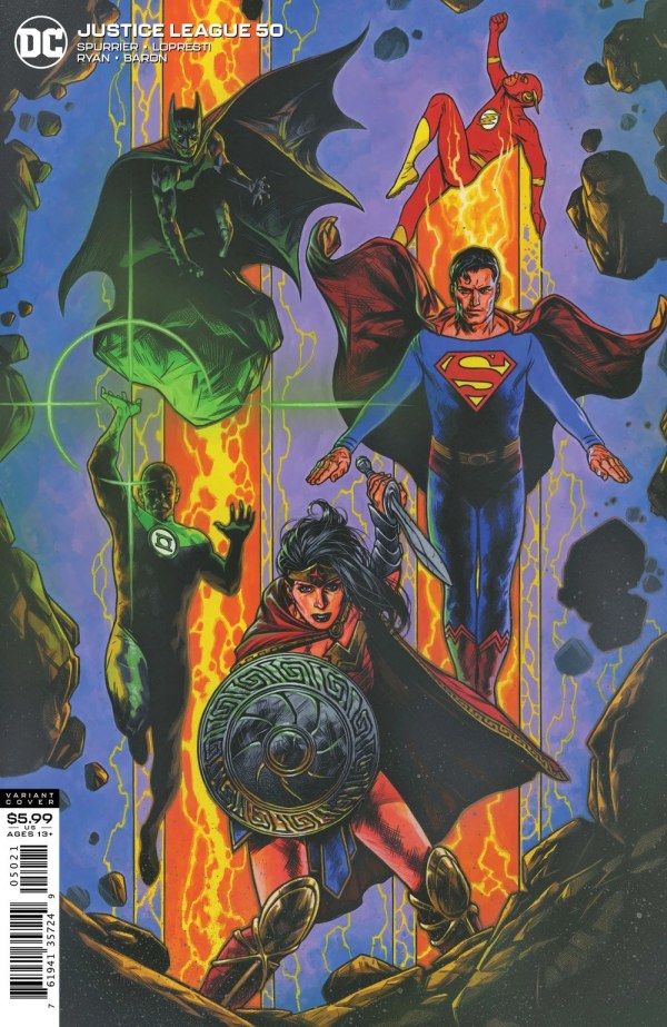 Justice League #50 Cover B Travis Charest Variant