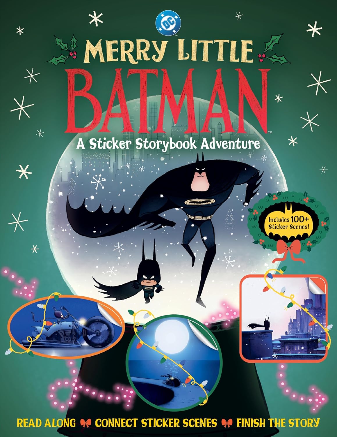 Merry Little Batman A Sticker Storybook Adventure