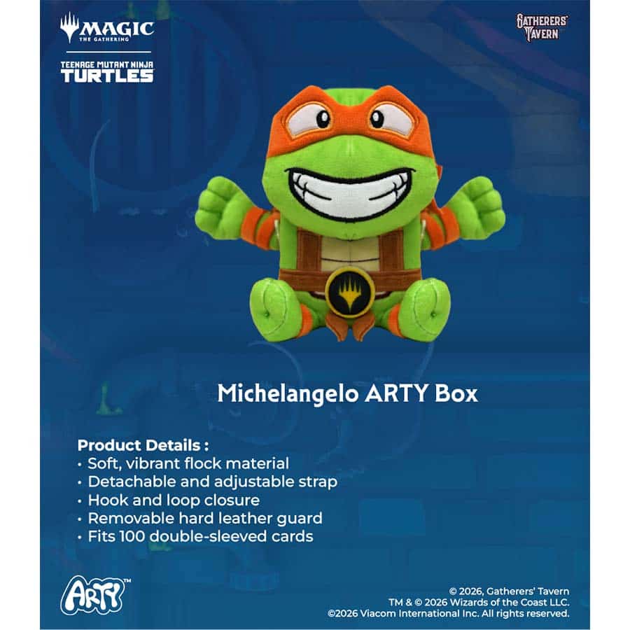 Gatherer's Tavern ARTY Deck Box: Michelangelo TMNT