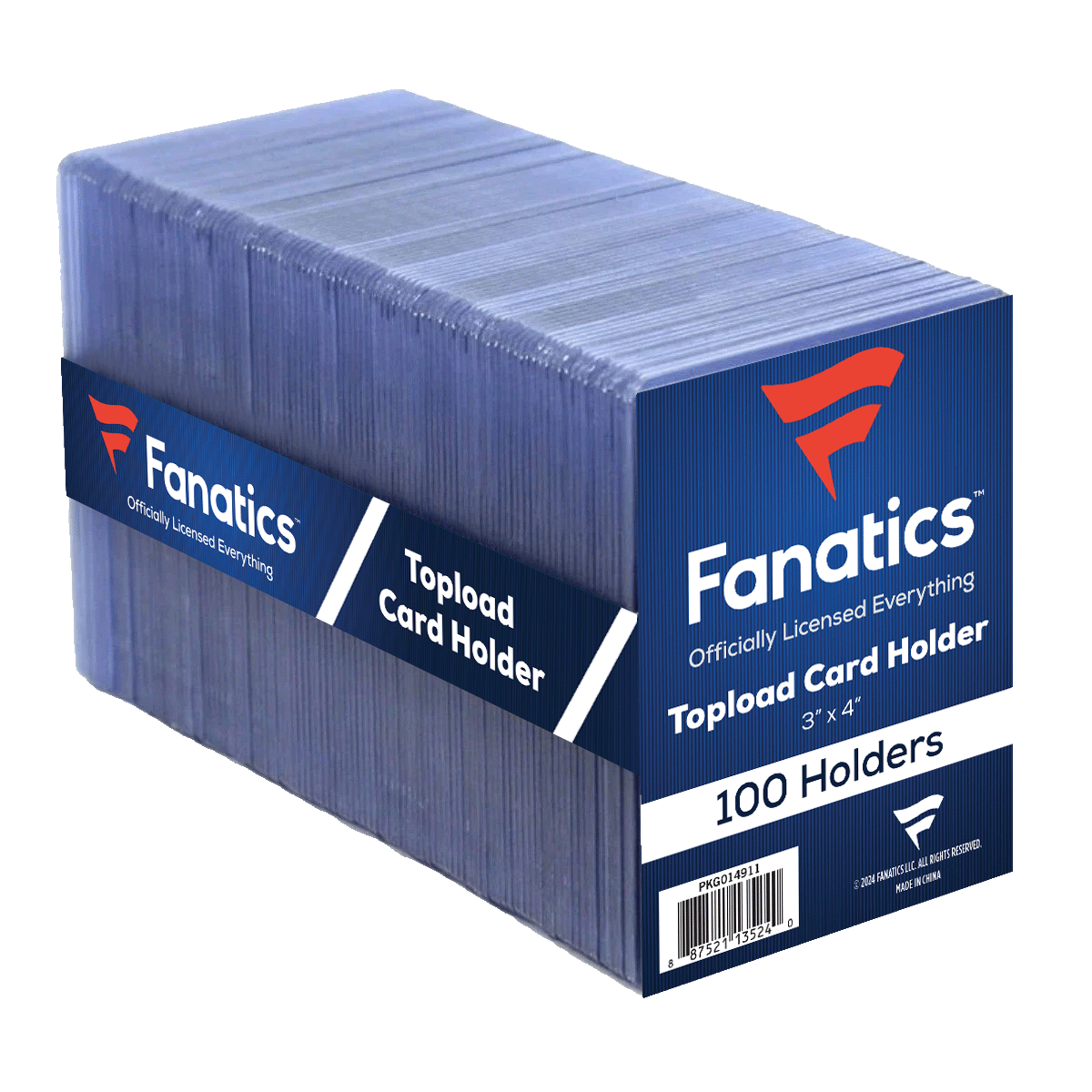 Fanatics 35pt 3x4 Top Loaders - 100 Count