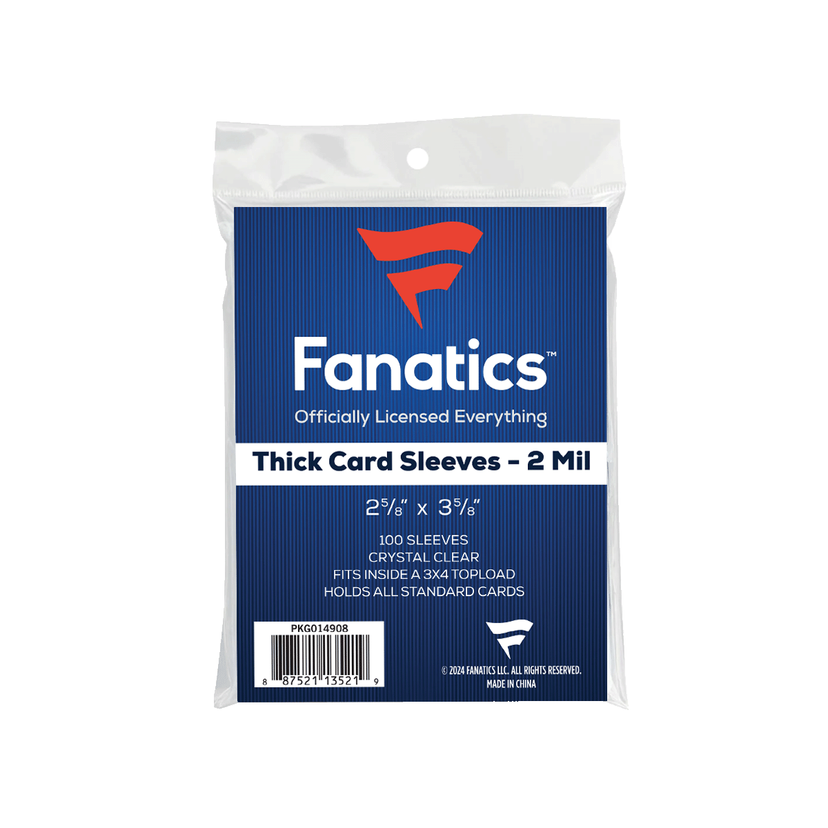 Fanatics Thick Soft Sleeves - 100 Count