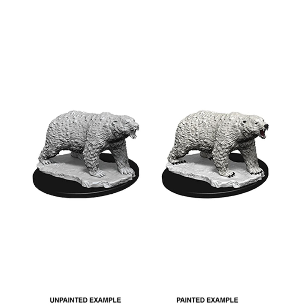 WizKids Deep Cuts Unpainted Miniatures - Polar Bear