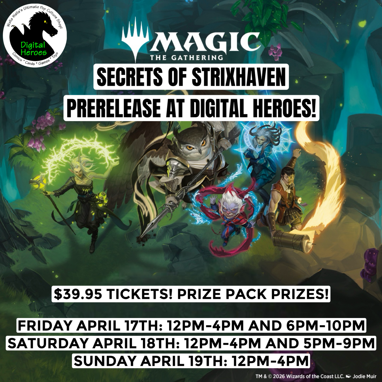 04/19/2026 12:00PM MTG Secrets of Strixhaven Noon Prerelease Ticket