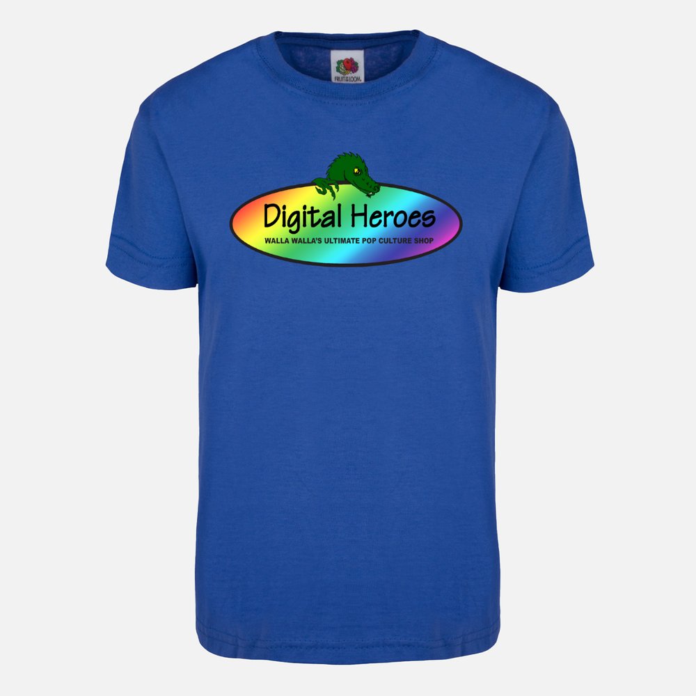 Digital Heroes Fruit of the Loom Dragon Back Blue