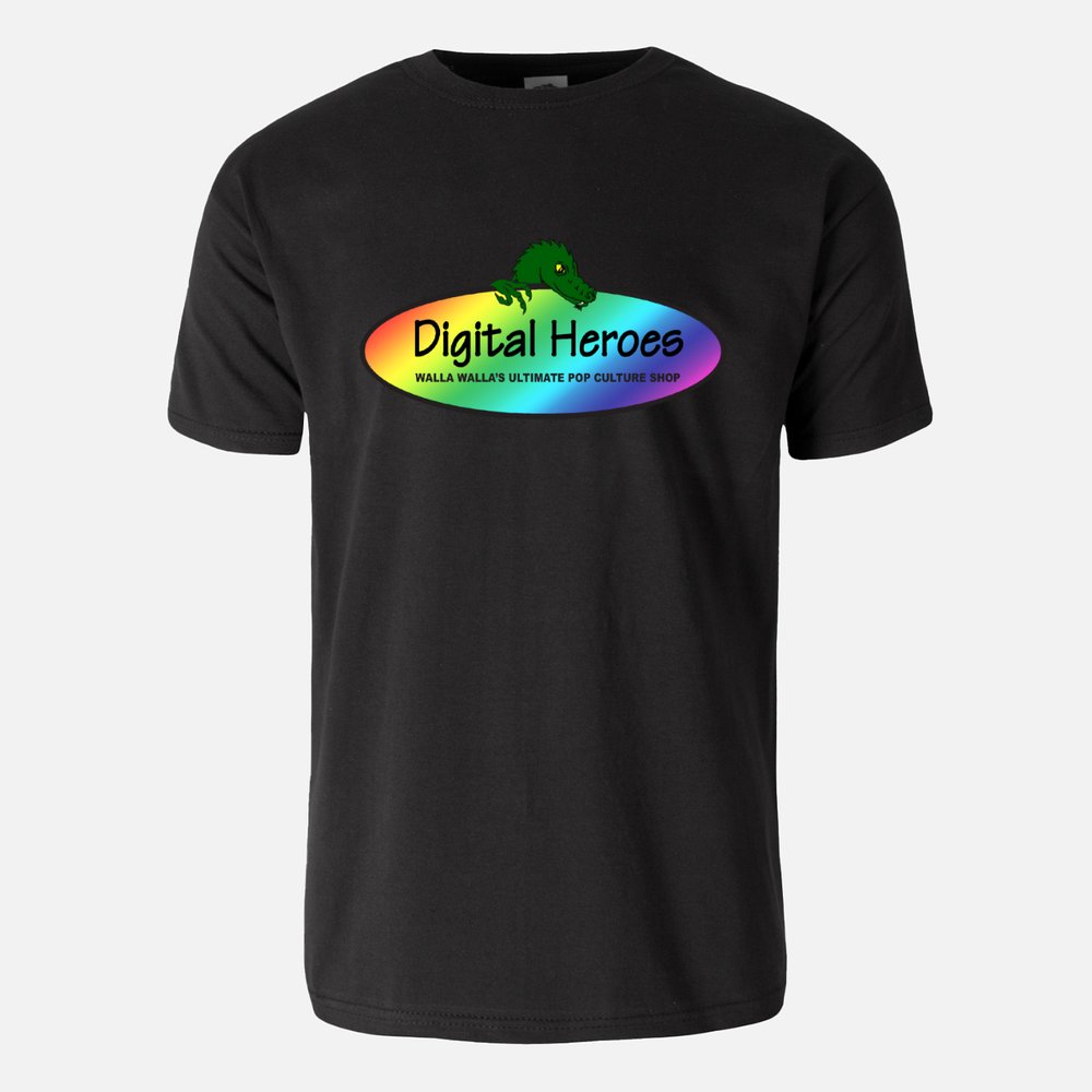 Digital Heroes Fruit of the Loom Dragon Back Black