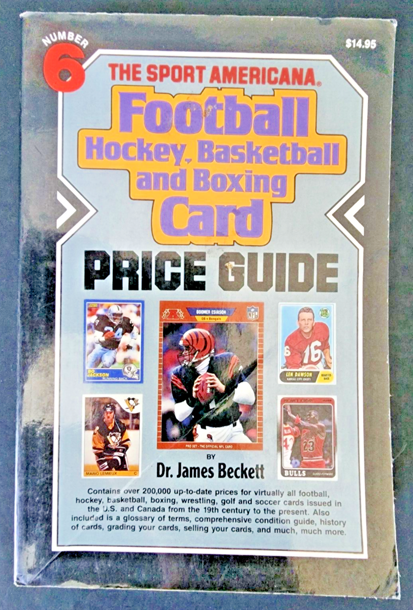 The sport Americana Football price guide No. 6 Beckett
