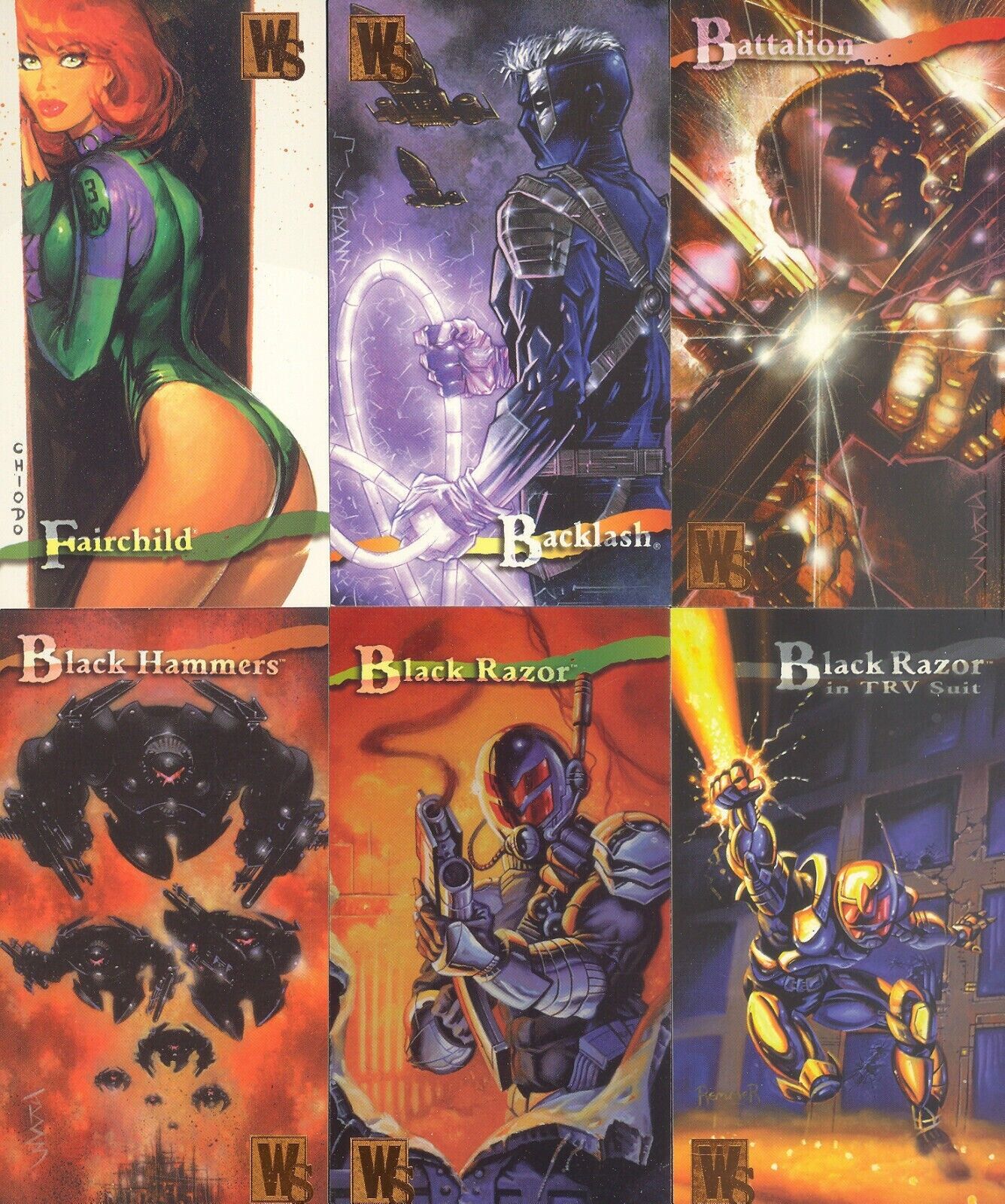 Wildstorm Gallery Widevision Complete 127 Card Basic Set