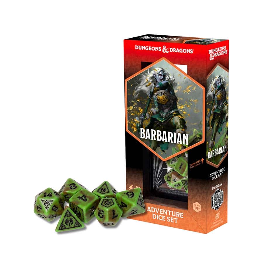 Sirius Dice: D&D Adventure Dice Set - Barbarian