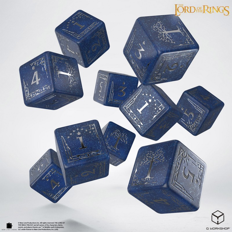 Q-Workshop The Lord of the Rings: Gondor 10xD6 Dice Set