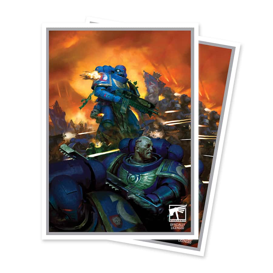 Ultra PRO: 105ct Standard Sleeves (APEX) - Warhammer 40k Space Marines