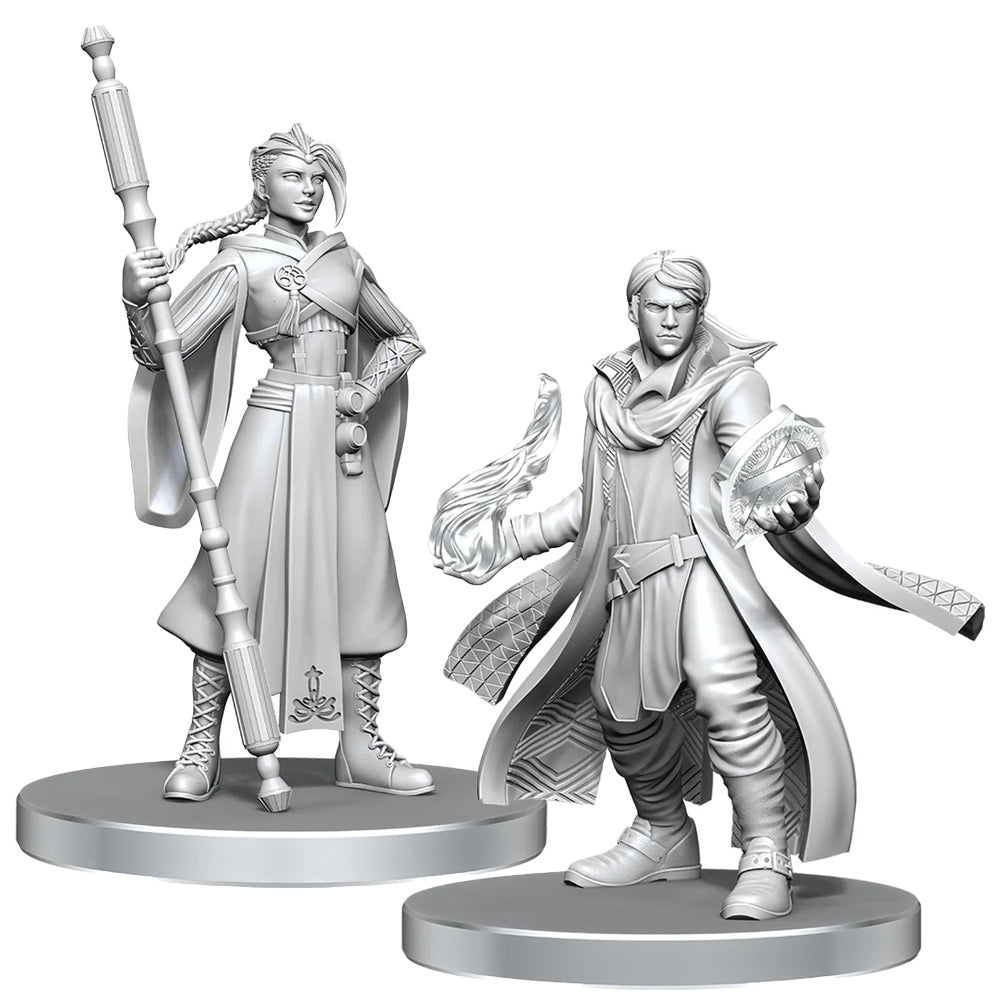 Critical Role Miniatures - Unpainted: Beauregard Lionett & Caleb Widogast