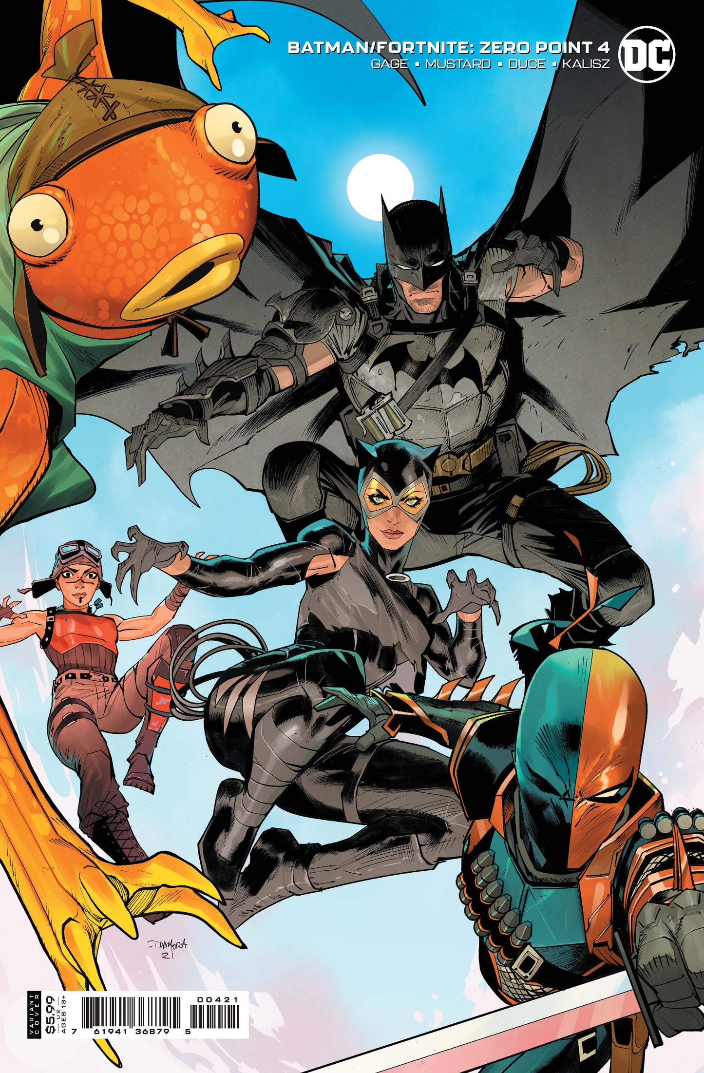 BATMAN FORTNITE ZERO POINT #4 (OF 6) CVR B DAN MORA CARD STO