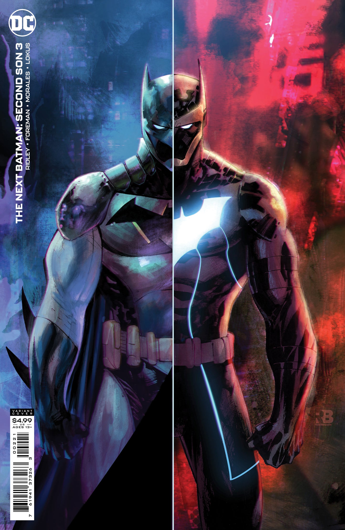 NEXT BATMAN SECOND SON #3 (OF 4) CVR B RYAN BENJAMIN CARD ST