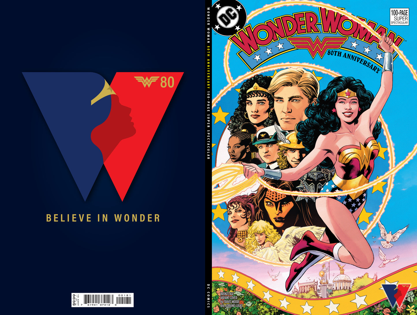 WONDER WOMAN 80TH ANNIVERSARY 100-PAGE SUPER SPECTACULAR #1 (ONE SHOT) CVR H TRAVIS MOORE BRONZE AGE