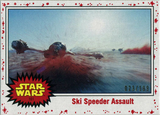 Star Wars Journey to Last Jedi White Base Parallel Chase Card 101 #023/199