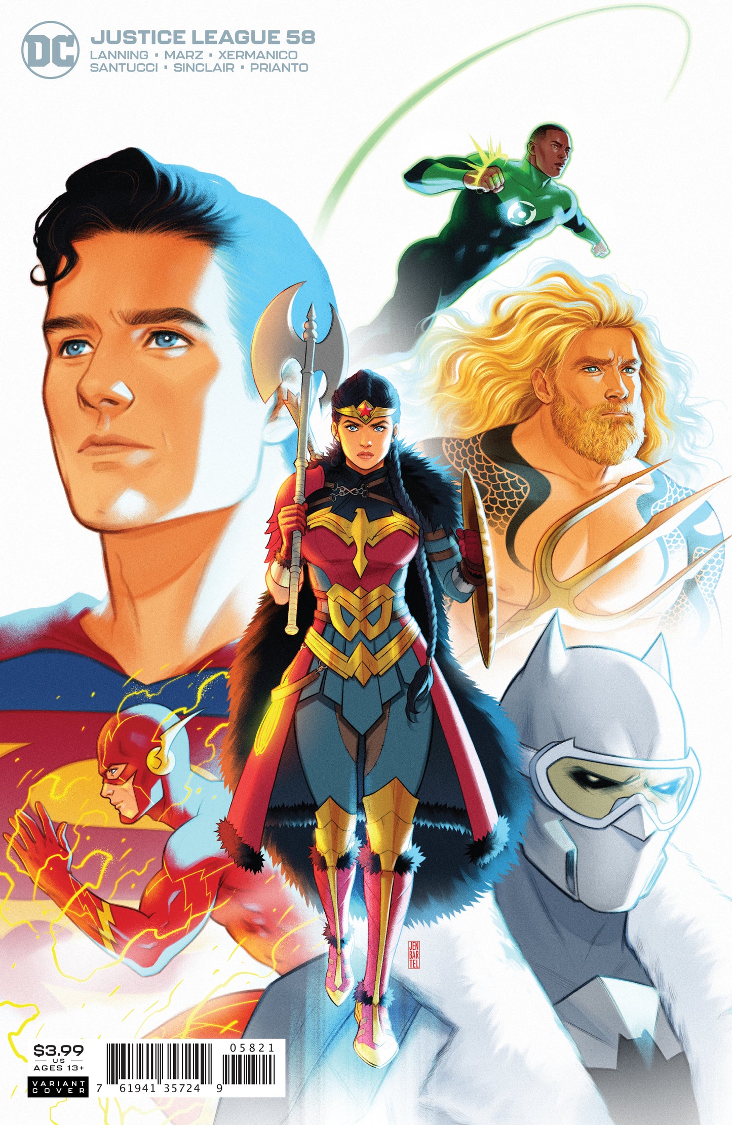 JUSTICE LEAGUE #58 CVR B JEN BARTEL VAR (ENDLESS WINTER)