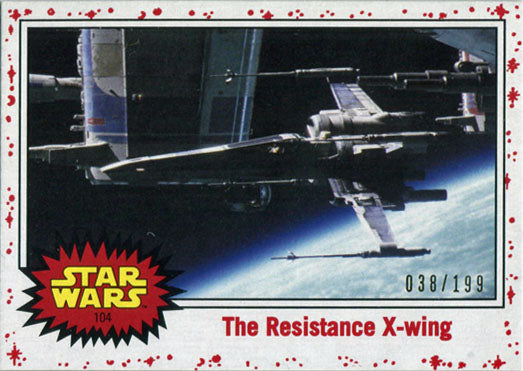 Star Wars Journey to Last Jedi White Base Parallel Chase Card 104 #038/199