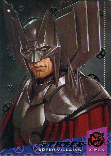 X-Men 2018 Fleer Ultra Silver Foil Base Parallel Card 107 Stryfe
