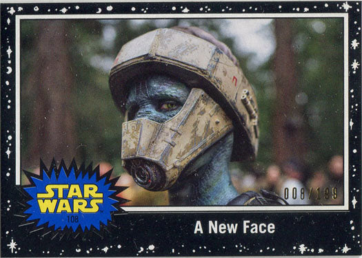 Star Wars Journey Rise Skywalker Black Parallel Card 108 "A New Face" 008/199