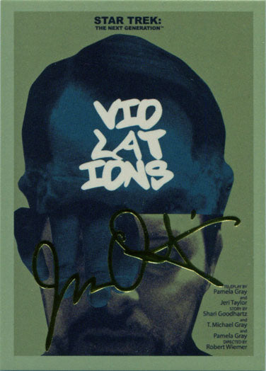 Star Trek TNG Portfolio Prints S2 Card 112 Gold Foil Stamped Parallel 124 of 125