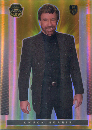 Super Products 2021 Super Glow Multi-Sport Base Card 12 Chuck Norris