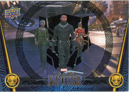 Marvel Black Panther Black Foil Parallel 12 Base Chase Card #077/149