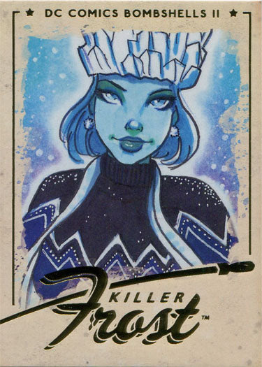 DC Bombshells 2 II Gold Deco Foil Base Variant Card 13 Killer Frost