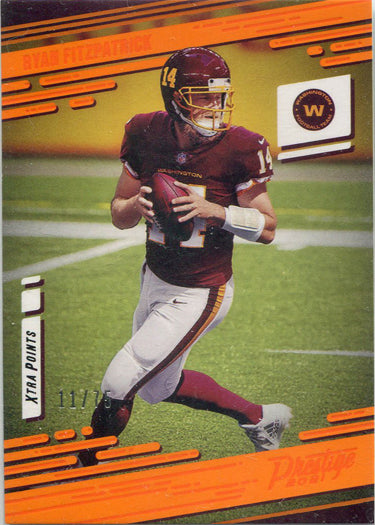 Panini Prestige Football 2021 Xtra Points Orange Parallel Card 153 R Fitzpatrick