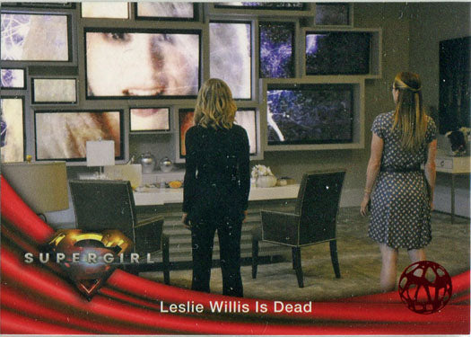 Supergirl Season 1 Red Omegahedron Deco Foil Base Variant Card 15