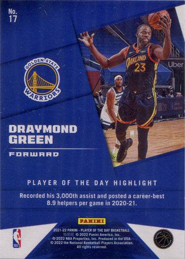 Panini Player of the Day 2021-22 Lava Parallel Base Card 17 D. Green 154/199