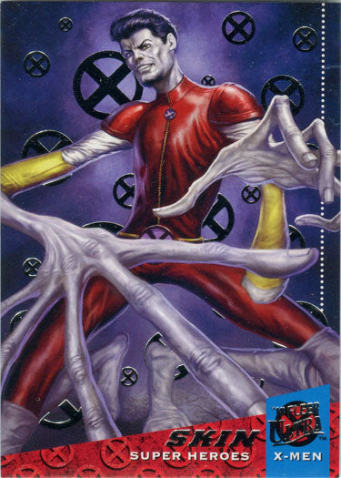 X-Men 2018 Fleer Ultra Silver Foil Base Parallel Card 18 Skin