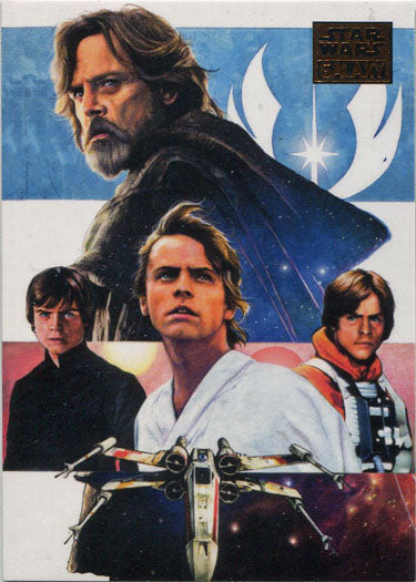 Star Wars Galaxy 2018 Bronze Foil Parallel Base Card 1 "Skywalker Saga…" 15/25