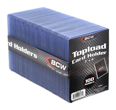3x4 Topload Card Holder - Standard (100 CT. Pack)