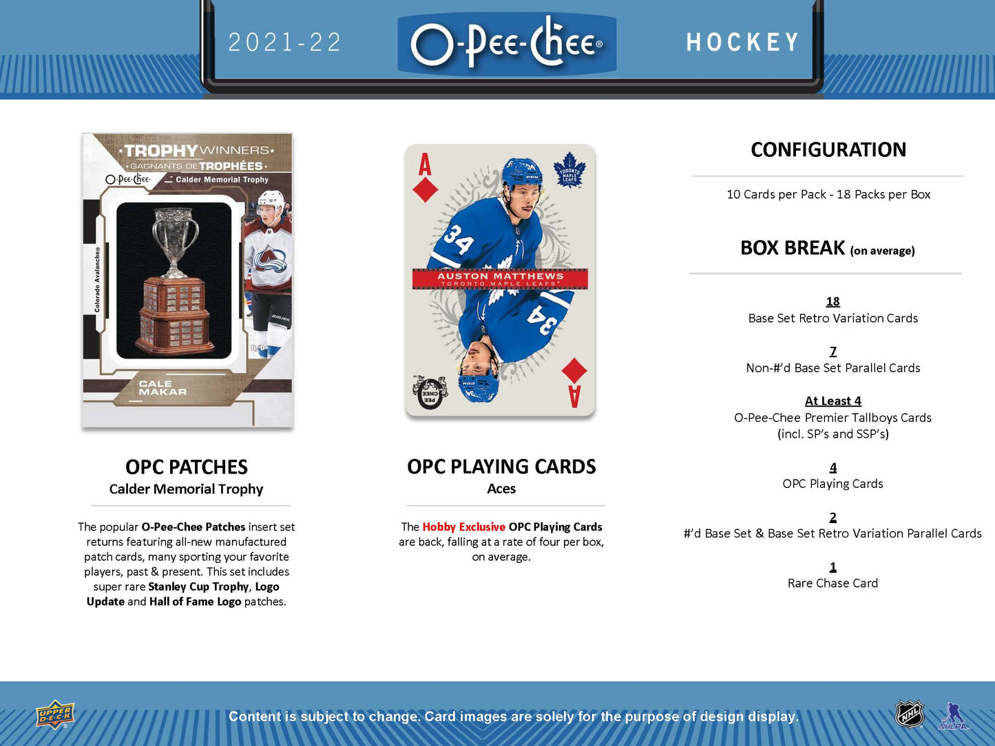 2021-22 Upper Deck O-Pee-Chee Hockey Sealed Hobby Box