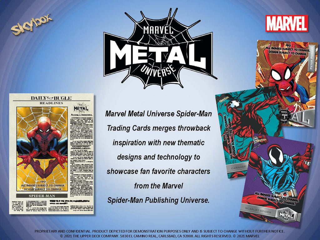 2021 Upper Deck Marvel Metal Universe Spider-Man Hobby Box