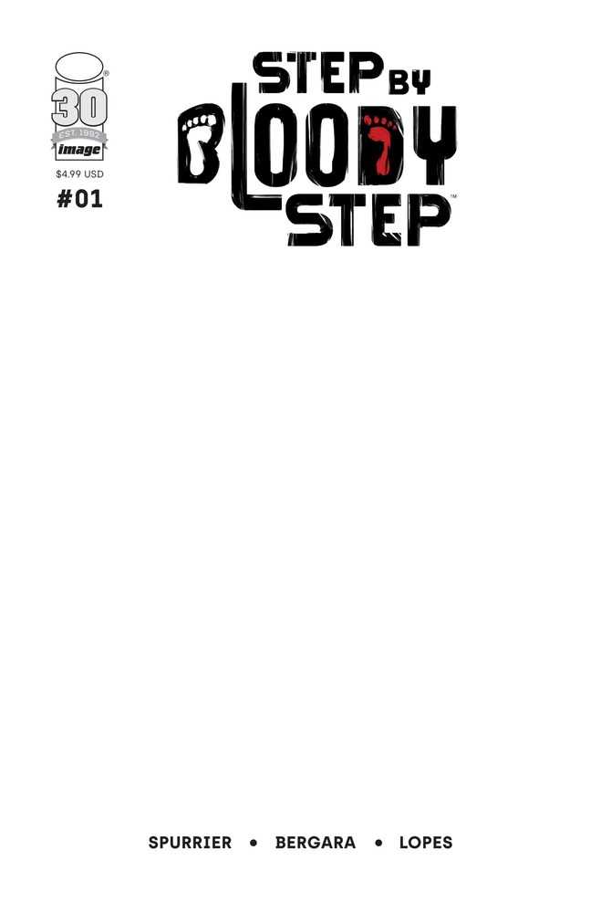 Step By Bloody Step #1 (Of 4) Cover C Blank Cover