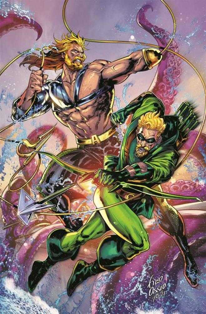 Aquaman Green Arrow Deep Target #6 (Of 7) Cover B Fico Ossio Card Stock Variant