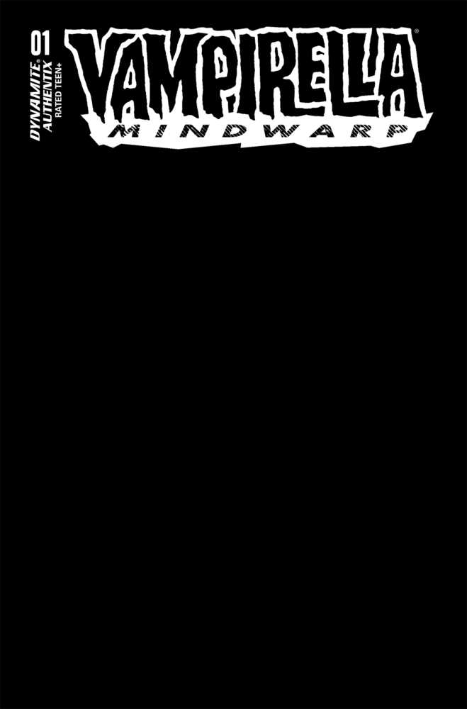 Vampirella Mindwarp #1 Cover S Foc Black Blank Authentix