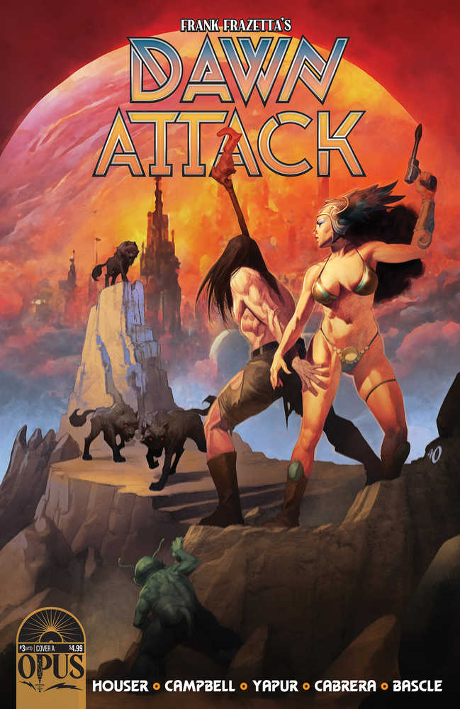Frank Frazettas Dawn Attack #3 (Of 5) Cover A Olivetti