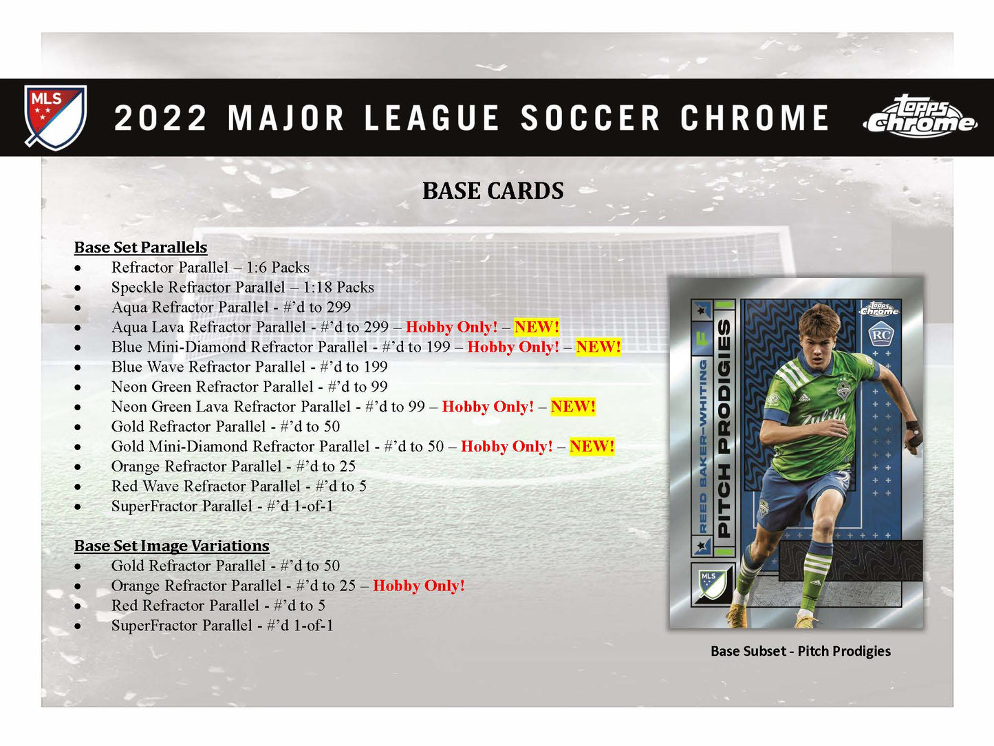 2022 Topps Chrome MLS Major League Soccer Hobby Box