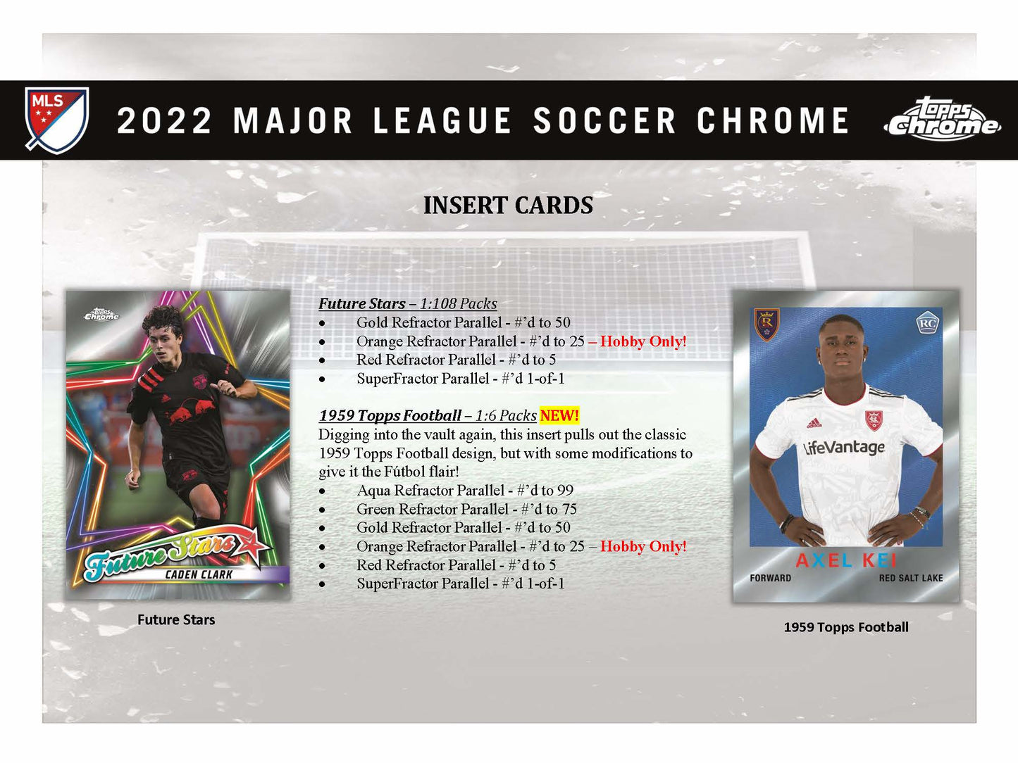 2022 Topps Chrome MLS Major League Soccer Hobby Box