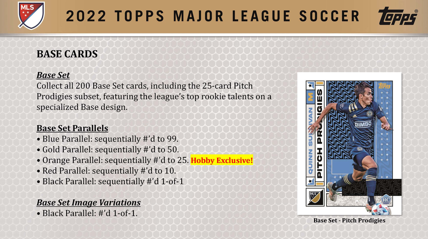 Topps 2022 MLS Major League Soccer Hobby Box