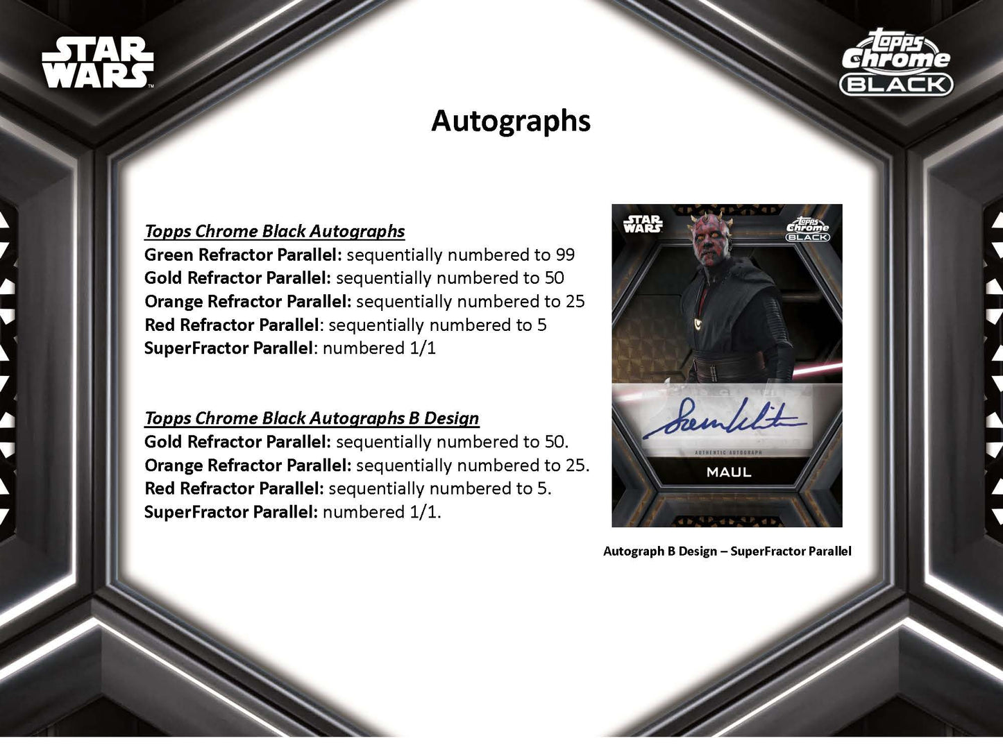 Topps 2022 Star Wars Chrome Black Hobby Box