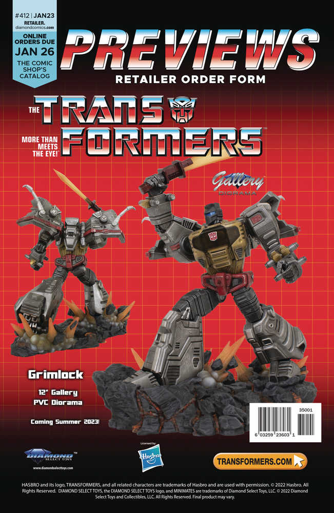 Previews #426 Mar 2024 Retailer Order Form Extras