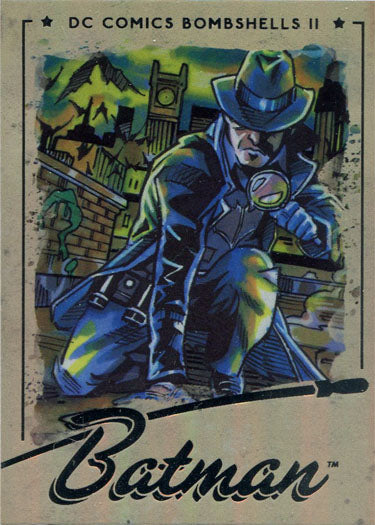 DC Bombshells 2 II Rainbow Foil Board Base Variant Card 20 Batman