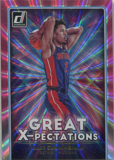 Panini Donruss Basketball 2020-21 Great Expectations Laser Card 21 Cunningham